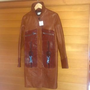 BRAND NEW: Women’s Coach 4-Pocket Leather Jacket